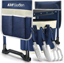 KVR Garden Kneeler and Seat Set 2025 Upgraded - Heavy Duty Foldable Bench Chair with 3 Tools & 2 Tool Pouch + Multi-Purpose Bag, Gardening Stool Gifts for Seniors, Women, Mom by GreenHaven Gardens