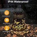 Butterfly Solar Lanterns Outdoor Waterproof, Garden Decor Gifts for Women Mom Grandma Hanging Solar Lights Hollowed-Out Metal Solar Decoration Outside for Patio, Yard, Pathway, Front Porch(1 Pack) by GreenHaven Gardens