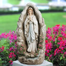 Our Lady of Lourdes Statue - 18 Inches Virgin Mary Statue Catholic Garden Decor, Our Lady of Lourdes Grotto Sculpture for Home Yard Patio Lawn Hallway Decor by GreenHaven Gardens