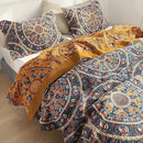 Boho Muslin Blanket for Adults 4-Layer Gauze Twin Size Soft Cozy 100% Cotton Summer Cooling Blanket Wheel Floral Decor for Sofa Bed Coverlet Both Sides (A Luck Wheel, Twin 60 x 80 in) by CozyNest Decor