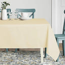 sancua Square Tablecloth - 60 x 60 Inch - Water Resistant Spill Proof Washable Polyester Table Cloth, Decorative Fabric Table Cover for Dining Tables, Buffet Parties and Camping, Beige by CozyNest Decor