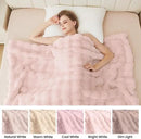 Pink Fluffy Blanket for Couch Living Room Faux Fur 50x60 Fuzzy Throw Blanket for Bed Soft Furry Bed Cozy Comforter Home Decor Gifts 860 GSM by CozyNest Decor