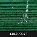 fani Heavy Duty Large Outdoor Indoor Entrance Doormat Grass Green Waterproof Low Profile Entrance Rug Front Door Mat Patio Anti-Skid Rubber Back, 31x47 inch (Grass Green) by GreenHaven Gardens