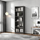Bookshelf, Open Modern Bookshelf, 5 Shelf Bookcase with Freestanding Display Storage, Wooden Book Shelf for Bedroom, Living Room, Dinning Room, Office, Dray by CozyNest Decor