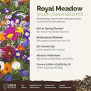 Eden Brothers Royal Meadow Flower Mixed Seeds for Planting, 5 lb, 2,400,000+ Seeds with Morning Glory, African Daisy | Attracts Pollinators, Plant in Spring or Fall, Zones 3, 4, 5, 6, 7, 8, 9, 10 by GreenHaven Gardens