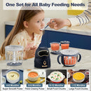 Baby Food Maker, 10-in-1 Baby Food Processor Set with 2 Glass Bowls (600ml+300ml), Baby Food Blender for Baby Puree, Fruit, Meat, Vegatable, Baby Food Storage Containers, Baby Essentials by TinyTreasures Baby Boutique
