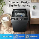 Portable Washing Machines 27 LBS Full Automatic Clothes Washer and Spinner Combo with 10 Program and 8 Water Level, Compact Laundry Wash Spin Dryer for Apartment RV Dorm, Grey by CozyNest Decor