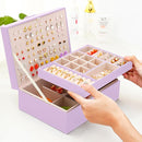 Girls Jewelry Box Earring Holder Organizer for Girls Earring Organizer Teen Jewelry Box Organizer for Girls Purple jewelry Boxes for Earrings Necklaces Rings Stud Earrings Box Organizers Teens by TinyTreasures Baby Boutique