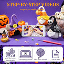 MAGIMUSE Crochet Kit for Beginners Crochet Starter Kits for Halloween Amigurumi Knitting Crochet Animals Kits Hooks Yarn Set with Step-by-Step Video Tutorials, 3 Halloween Gnomes (40%+ Yarn) by TinyTreasures Baby Boutique