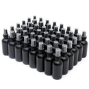 Frosted Black Glass Small Spray Bottle 2 oz 48 Packs,Fine Mist Sprayer Small Clear Bottles,Refillable Containers mini spray bottles for Cleaning Solutions and Skin Care (Frosted Black 48pcs) by GreenHaven Gardens