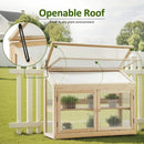 MCombo 2-Tier Wooden Cold Frame Garden Greenhouse Raised Flower Planter Shelf Bed Protection 6057-0160 (Natural) by GreenHaven Gardens