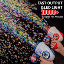 Eaglestone 2 Bubble Gun for Kids, Light Up Bubble Machine for Toddlers, 8 Hole Blower with 4 Refill, Automatic Bubble Maker for Bubble Blaster,Outdoor Toys, Birthday,Christmas Party Favor Gift by TinyTreasures Baby Boutique