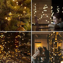 200 Led Solar String Lights Outdoor, 82ft Warm White Solar String Lights, 8 Lighting Mode Solar Fairy Lights for Outside, Waterproof Solar String Lights for Outside,Garden,Courtyards,Trees, Patio by GreenHaven Gardens