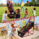 AOKESI Arcade Basketball Game Set Indoor for Kids Basketball Hoop Outdoor Sports Play Toy for Toddler Boys Girls 3-5 6-7 8-12 Years Old Adjustable Height with 4 Balls by TinyTreasures Baby Boutique