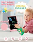 KOKODI 10 Inch LCD Writing Tablet with Anti-Lost Stylus, Erasable Doodle Board Colorful Toddler Drawing Pad, Car Travel School Games Toys for 3 4 5 6 7 8 Kids, Birthday Gift for Girls Boys Pink by TinyTreasures Baby Boutique