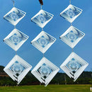 Bird Deterrents for Outside, Reflective Stainless Steel Bird Scare, Frog Wind Spinners Outdoor Garden Decor, Bird Scare Devices to Keep Woodpeckers, Pigeons Away from Your House, Patio, Orchards by GreenHaven Gardens