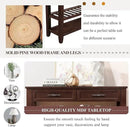 Solid Wood Console Table Sofa Tables with Drawers and Shelves Small Entryway Table for Living Room,Decorative,Foyer(42" Espresso) by CozyNest Decor