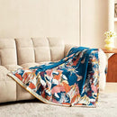MSGKV Boho Throw Blanket for Couch and Sofa Cotton Cover for Living Room Floral Throw Cozy Blankets (D-Flower and Butterfly, 50" x 60"(Throw)) by CozyNest Decor