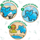 Imagimake Window Art Jungle Suncatcher Kit | Kids Crafts Supplies | Girls Toys Age 6-8 | Arts and Crafts for Kids Ages 8-12 | Creative Fun Craft Kit | Gifts for 5 Year Old Boys & Girls by TinyTreasures Baby Boutique