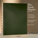 Anecdote 2026 Planner (8.5" x 10") Daily Planner Weekly Monthly Planner - 52 Weeks w/Library Buckram Cover, Brass Spiral - A4 Size Bleed-Resistant Paper – Evergreen by TinyTreasures Baby Boutique