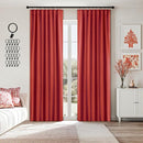 ANRODUO Back Tab Blackout Curtains for Bedroom Living Room, Rod Pocket Pinch Pleated Thermal Insulated Room Darkening Curtains 90 Inches Long 2 Panels, Burnt Orange, 42 x 90 Inch by TinyTreasures Baby Boutique