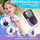 Vvinca Walkie Talkies for Kids Rechargeable 3 Pack, Toys for Boys Girls Age 3-13 Ourdoor Camping Birthday Gift, 3KM Long Range Walkie-Talkie 2 Way Radios 22 CH VOX with Li-ion Battery Flashlight by TinyTreasures Baby Boutique