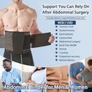 Abdominal Binder for Post Surgery & Postpartum Recovery, Abdomen Hernia Support Belt for Women & Men (Black, X-Large) by TinyTreasures Baby Boutique