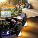 Solar Step Lights for Outside Waterproof IP67, Outdoor Stair Lights 2 Pack, Solar Stair Light Outdoor LED Outdoor Step Lights Decor for Deck, Front Step, Patio, Garden by GreenHaven Gardens