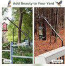 Kingsyard Heavy Duty Deck Hook, 27"-39" Adjustable Metal Deck Railing Hooks for Hanging Bird Feeders, Planters, Suet Baskets, Lanterns, Wind Chimes, Clamp Mounted by GreenHaven Gardens