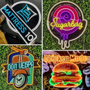 Custom Neon Sign, Personalized UV Printed LED Neon Sign LoGo Customizable for Business, Salon Beauty Nail Studios Light Up Name Sign, Images Neon Lighting Customized by CozyNest Decor