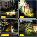 Kaxiida Solar Lights Outdoor Waterproof - 2025 Upgrade 3 Level Ultra Bright Spot Lights Uplights, LED Landscape Spotlight for Tree, Pathway, Wall, Adjustable Solar Panel Auto On/Off by CozyNest Decor