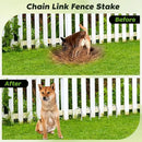 12 inches Tent Stakes Heavy Duty 34-Pack, 5/16" Diameter J Hook Fence Stakes Rebar Ground Stake for Inflatables, Tarp, Yard Lawn Outdoor Decoration by CozyNest Decor