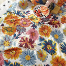 Boho Muslin Blanket for Adults 4-Layer Gauze 80 x 90 Inches Soft Cozy 100% Cotton Summer Cooling Blanket Floral Decor for Sofa Bed Coverlet Both Sides (Daisy Floral, 80 x 90 in) by CozyNest Decor