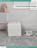 FANKANG Square Nursery Hamper Storage Bins Canvas Laundry Basket Foldable with Waterproof PE Coating Storage Baskets Gift Baskets for Children, Office, Bedroom, Clothes（Square-pink butterfly ） by TinyTreasures Baby Boutique