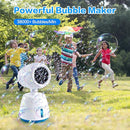 Rechargeble Bubble Machine, 270° Automatic-Rotating, 38000 Big Bubbles/min, 1000ml Large Bubble Tank, 2200mAh Battery, Bubble Maker for Kids Toddlers, Parties, Wedding, Birthday, Outdoor, White by TinyTreasures Baby Boutique