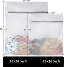 Delicates Laundry Bag - 2 Pack Durable Honeycomb Mesh Lingerie Wash Bag by TinyTreasures Baby Boutique