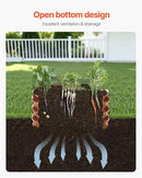 VEVOR 3 Pcs 2x2x1ft Round Galvanized Raised Garden Bed Kit, Outdoor Metal Raised Beds for Gardening Vegetables, Easy Assembly Garden Planter Box for Flowers Fruits with Open Base by GreenHaven Gardens