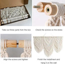 Achart Macrame Wall Hanging Large- Boho Wall Decor- large wall art- Wall Decor Living Room- Macrame Tapestry Boho Decor for Bedroom (Beige-H) by CozyNest Decor