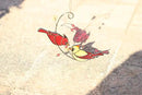 Cardinal Stained Glass Suncatchers for Windows Hanging Decorative,Couple Red Love Birds Sun Catchers for Christmas Ornaments,Real Stained Glass Cardinal Memorial Gifts for Women/Mom by GreenHaven Gardens