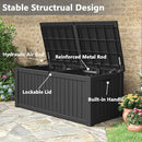 Outdoor Storage Box, 180 Gallon Deck Box, Waterproof and UV Resistant Large Resin Storage Bin, Organization and Storage for Patio Furniture, Outdoor Cushions, Garden Tools, Lockable by CozyNest Decor