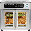 Emeril Lagasse Extra Large French Door Air Fryer Toaster Oven Combo, 24 Cooking Functions and Digital Controls, 7 Accessories Included, Stainless Steel Finish, 26QT Capacity by CozyNest Decor