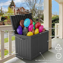 Vixzen 45 Gallon Resin Deck Box, Lockable Outdoor Storage Box for Patio Cushions Storage Furniture,Garden Tools, Pool Supplies, Weatherproof and UV Resistant by CozyNest Decor