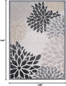 Beverly Rug Outdoor Rug 9x12 Large Modern Floral Tropical Area Rugs for Indoor and Outdoor Patio Easy to Clean Non Shedding Living Room Porch Garden Washable Outside Carpet (9 x 12 Beige) by CozyNest Decor