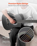 VEVOR Acoustic Guitar, Classical Guitar Starter Kit for Beginners, with Nylon Strings, Basswood Guitar, for Kids Adults Girls Boys Students by TinyTreasures Baby Boutique