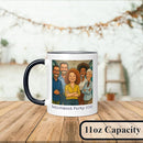 Personalized Coffee Mug, Custom Photo Caricature Gift, Funny Customized Coffee Gift for Men & Women, Custom Mugs with Pictures, Black 11oz Customized Fathers Day Mug by TinyTreasures Baby Boutique