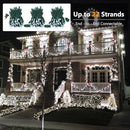 Brizled Cool White Christmas Lights, 33ft 100 LED Christmas Tree Lights, 5mm Wide Angle Xmas Light, Connectable 120V UL Certified Xmas Light String for Tree Party Wedding Home Indoor Outdoor Decor by TinyTreasures Baby Boutique
