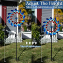 Wind Spinners for Yard and Garden Large - 80 inch Wind Spinners Outdoor Metal Large with Solar LED Light, Wind Sculptures & Spinners Windmills for Birthday Gifts Decorations(24 Diameter) by GreenHaven Gardens