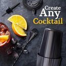 Highball & Chaser 13-Piece Gunmetal Black Stainless Steel Boston Cocktail Shaker Bar Tool Set with Mixology Bartender Kit Accessories by CozyNest Decor