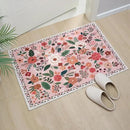 Door Mat Indoor Entrance 2x3 Rug Machine Washable Boho Floral Small Area Rug Non-Slip Low Pile Throw Rugs for Entryway, Kitchen, Front Door Indoor Entrance, Entry, Kids Room (Pink) by CozyNest Decor