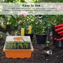 GooingTop Seed Starter Tray, 6 Pack 72 Cells Plant Grow Kit with Adjustable Humidity Vent for Mini Greenhouse Garden Germination,Bonsai Seedlings Starting Growing by GreenHaven Gardens